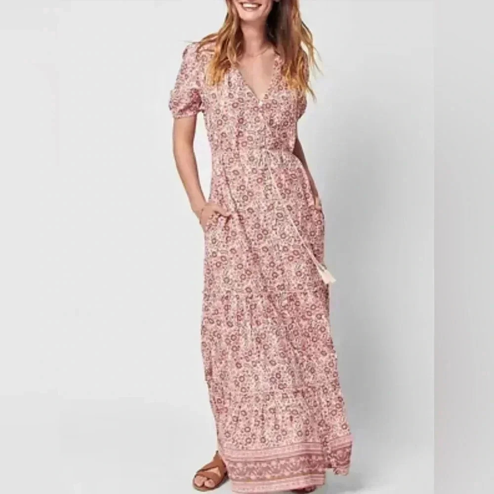 NWT Faherty Women's Orinda Maxi Dress - Picture 10 of 10